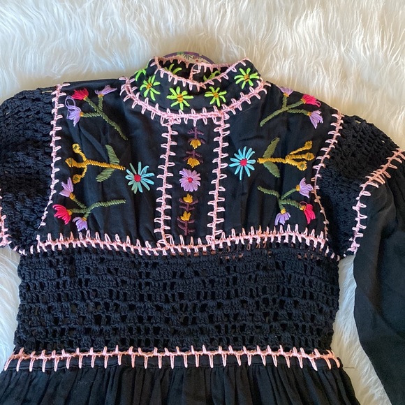 NEW CELIAB Scarlet Floral Multicolor Embroidered Dress NWT - Picture 9 of 15